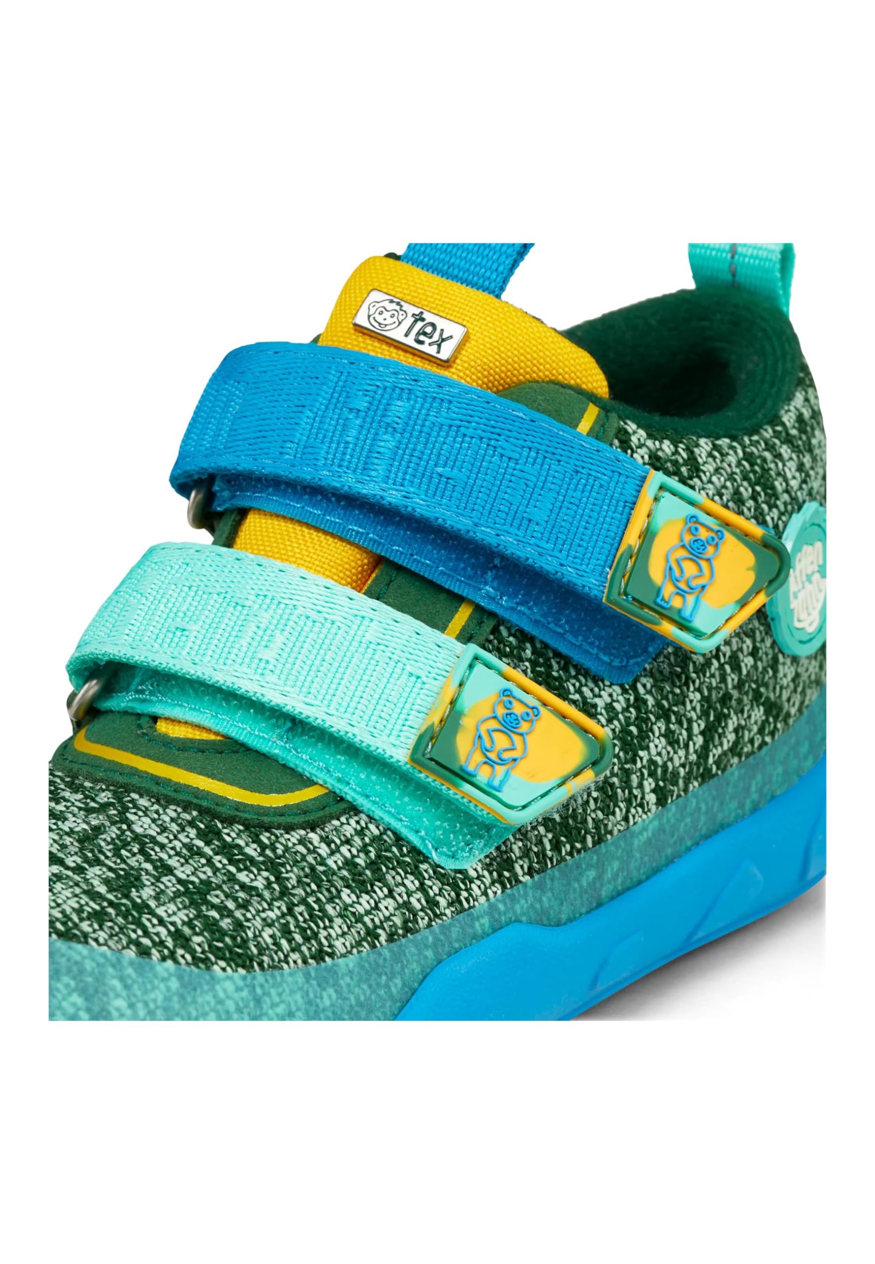 Affenzahn Zapato Barefoot Tejido Happy con Cierre Adhesivo, Vegano, Antideslizante, Flexible, Reflectante, Especialmente Ligero en Tallas 21-32