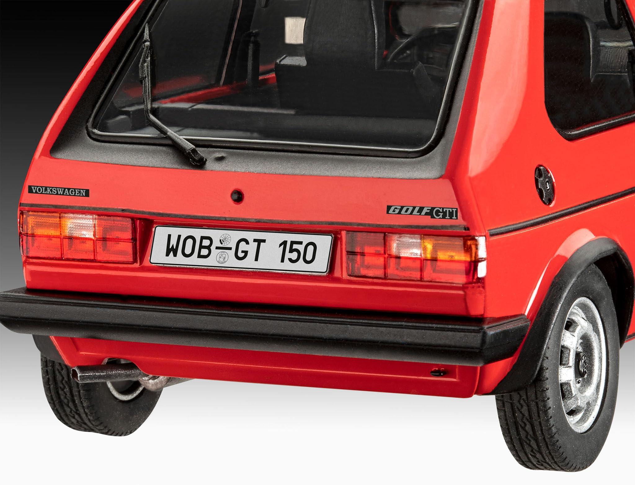Revell Set de regalo 05623 50 años del VW Golf 1 GTI escala 1:24 kit de modelo de plástico sin construir con accesorios