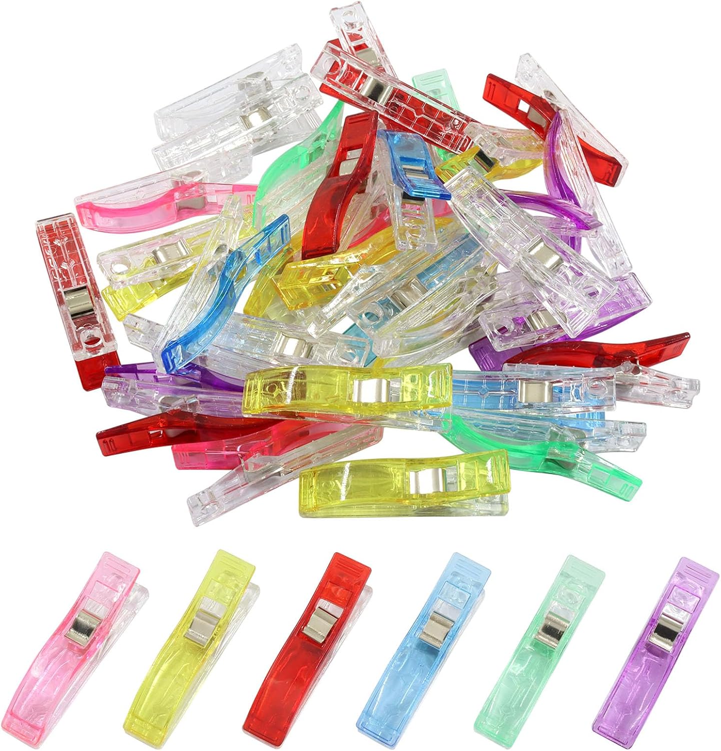 150Pcs Small Sewing Clips with Storage Box - Craft Clips, Seeing Clip, Quilting Clip for Fabric, Quilting, Crafts & Binding Tools