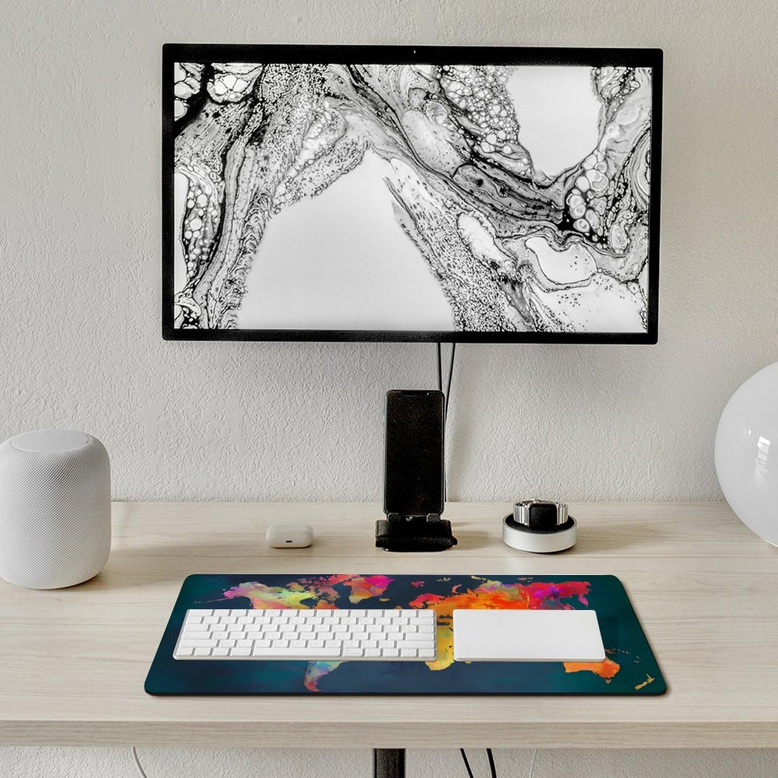 World Map Mouse Pad Gaming Mousepad XXL Large Retro Desk