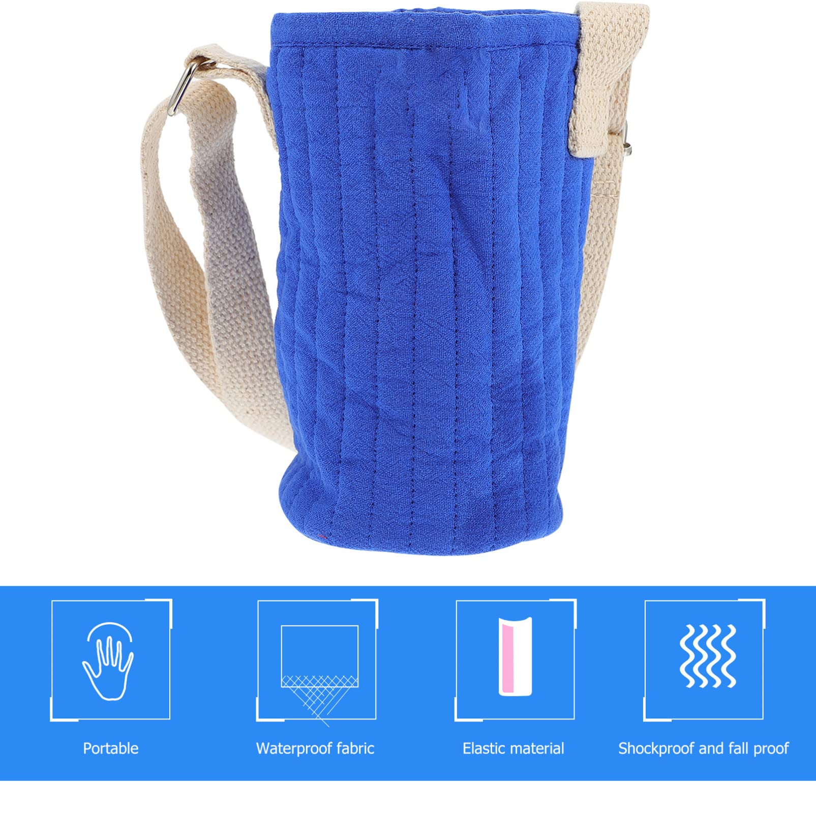 BESPORTBLE Bolsa de taza con portabotellas bolsa con asa para botella de agua water bottle botellero bolsas de viaje portavasos para niños manga de botella lienzo