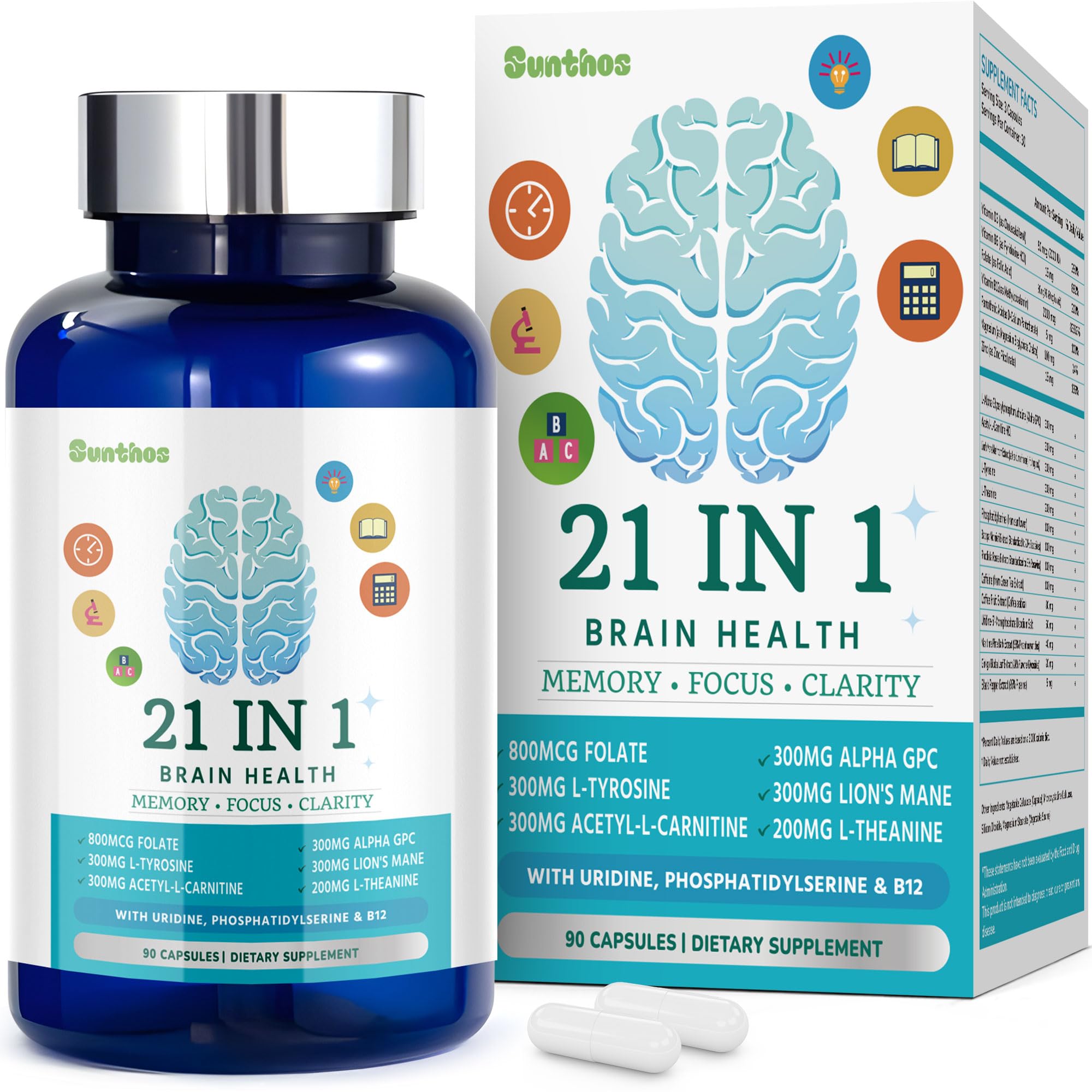 Sunthos 21-in-1 Brain Supplement