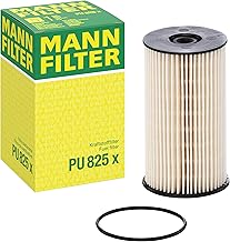 Original MANN-FILTER Fuel filter PU 825 X – Fuel filter set with gasket / gasket set – For Passenger Cars