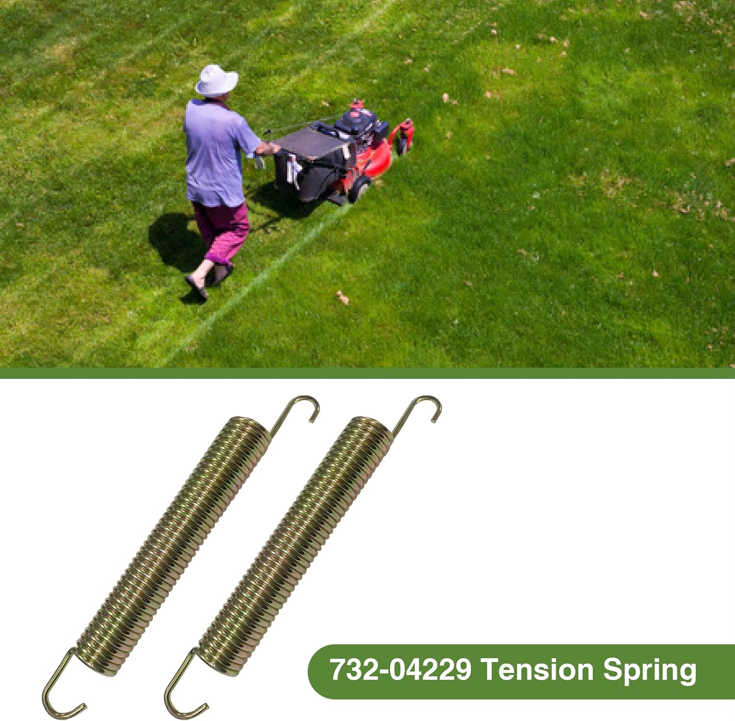 732-04229 Tension Spring, 0.75 Dia, 6.02lg Length for Z Force Rzt 42, 46, 48, 50 Models - Durable, high-Performance Spring for Increased Tension and Reliability 2 Springs