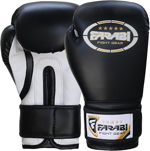 Miniatura 5 de Farabi Sports Guantes de boxeo para niños de 4, 6, 8 onzas, guantes de boxeo para niños, guantes de boxeo juveniles, guantes de boxeo para niños y