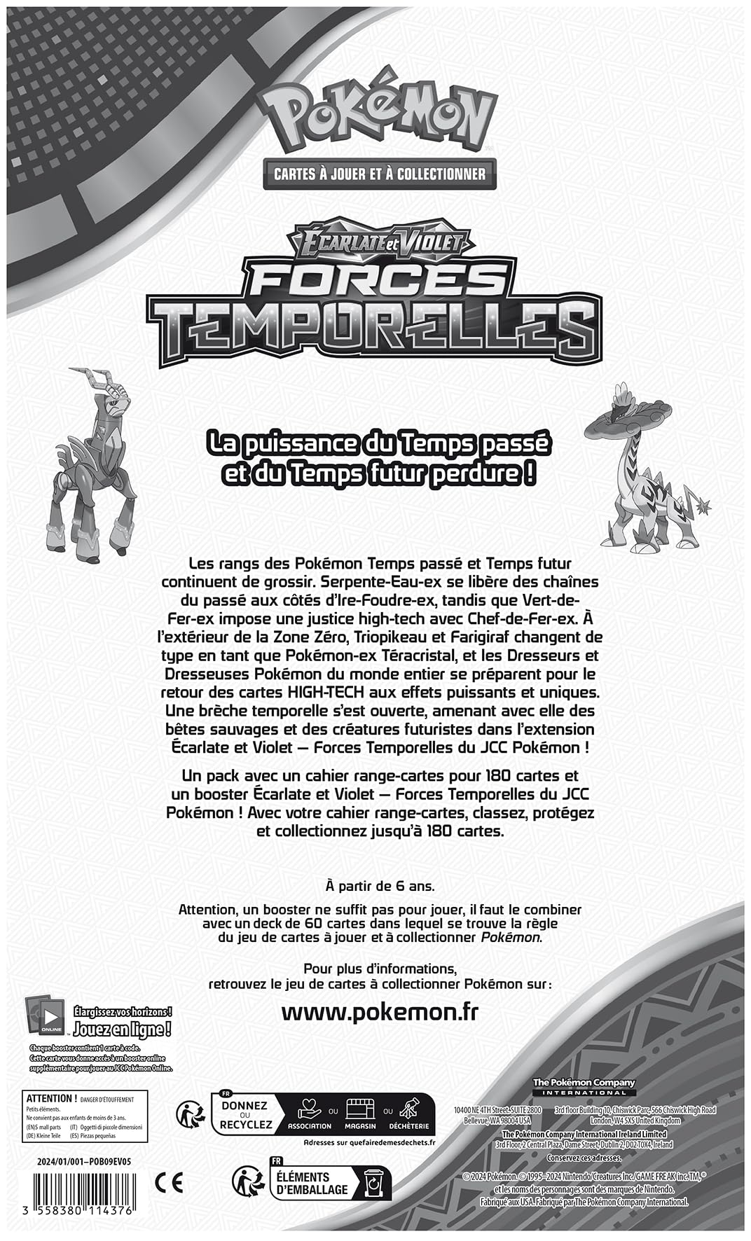 Pokemon | SV 05 Temporal Forces Portfolio A5 (blister) | POK16073 |  074427160739