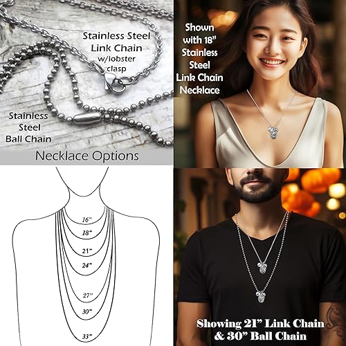 Miniatura 8 de Our Lady of Divine Providence Necklace, Keychain or Clip, Blessed Virgin Mary, Birthstone Crystal Pendant and Initial Charm