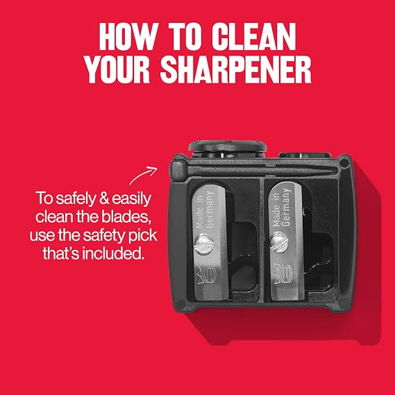 Revlon Universal Points Sharpener for Wooden & Plastic Makeup Pencils, Fits Small to Large Sizes, Easy to Clean, 1 Count