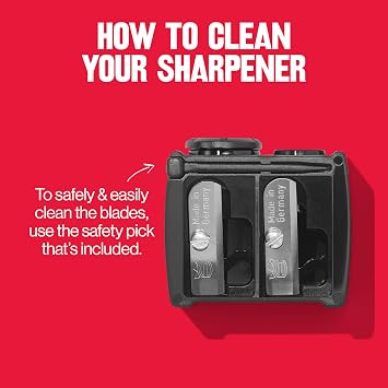 Revlon Universal Points Sharpener for Wooden & Plastic Makeup Pencils, Fits Small to Large Sizes, Easy to Clean, 1 Count