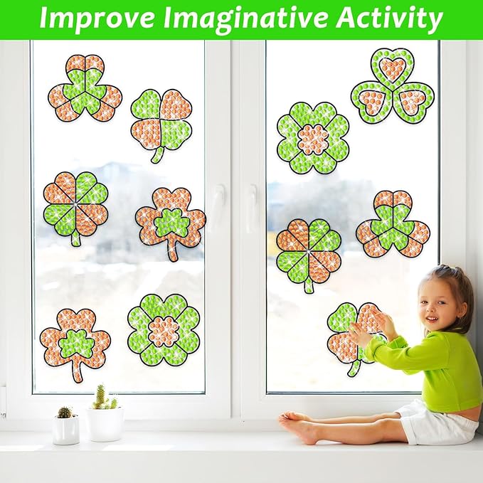 DIY Shamrock Suncatchers for St. Patrick's Day!