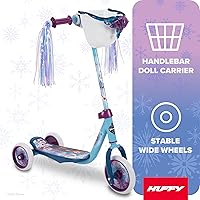 Vista 2 de Huffy Toddler 3-Wheel Scooter for Kids, Multiple Colors & Licensed Character Graphics, Ages 3+, Durable Steel Frame, Wide Non-Slip Deck, Stable