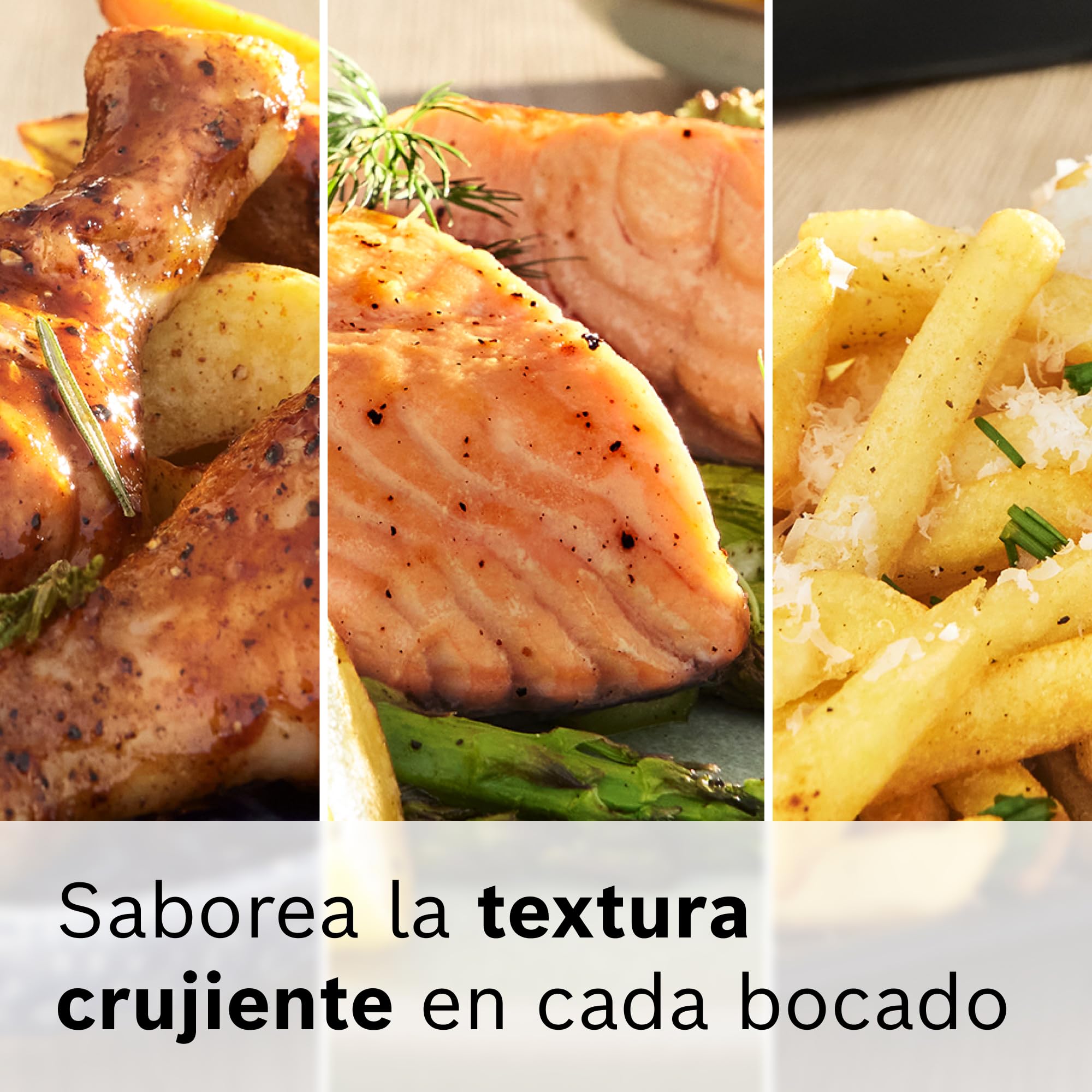 Bosch - Freidora de aire Serie 4 XL, capacidad de 6,1 L, 7 programas. Cocinado más rápido, Negro, MAF462B0, Air Fryer