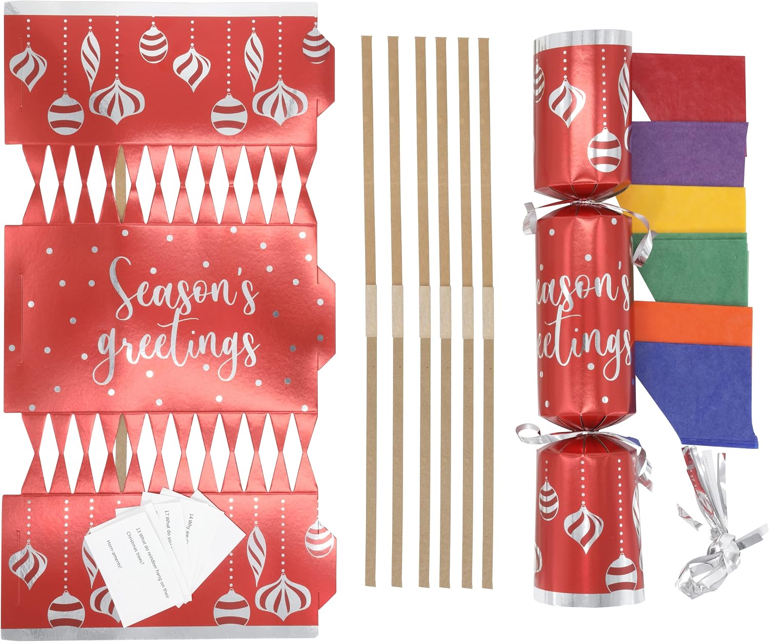 Christmas Cracker Kit Crackers Hats 