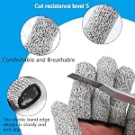 20 Pack Cut Resistant Finger Cots, Reusable Finger Protectors for Kitchen Cutting, Food Prep, Woodworking, Carving & Crafting, Anti-Slip Finger Guards for Thumb & Fingers, Washable Grey