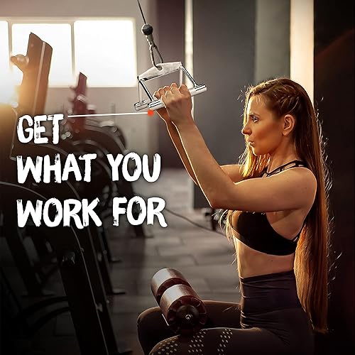 Miniatura 6 de Yes4All - Accesorio de cable de doble fila D mango en D para entrenamiento de peso accesorios de máquina de cable para gimnasio en casa