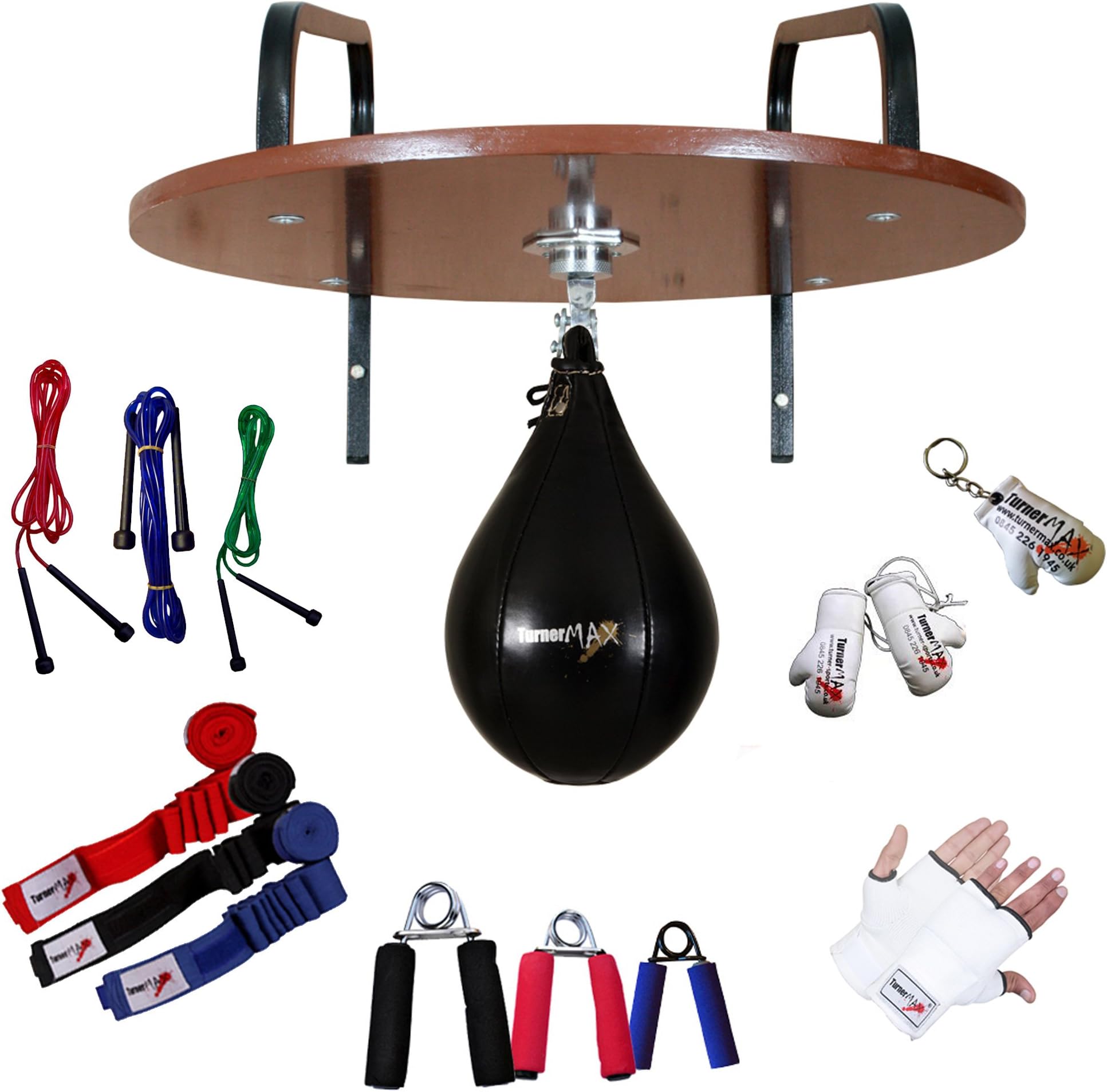 TurnerMAX Speed ball Platform Set Boxing Speed bag Training Gym Exercise