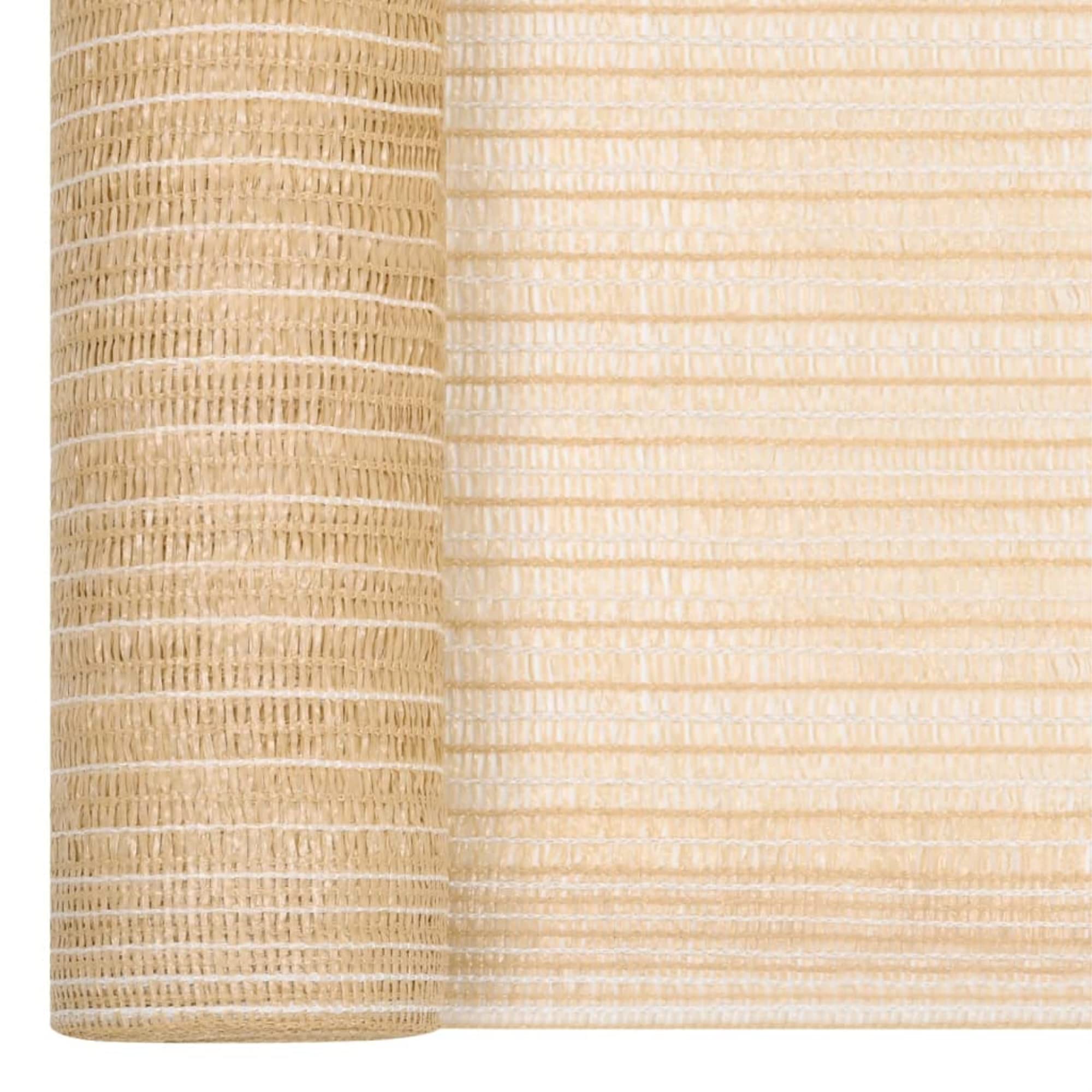 vidaXL Rete per Privacy Beige 1,8x10 m in HDPE 75 g/m²