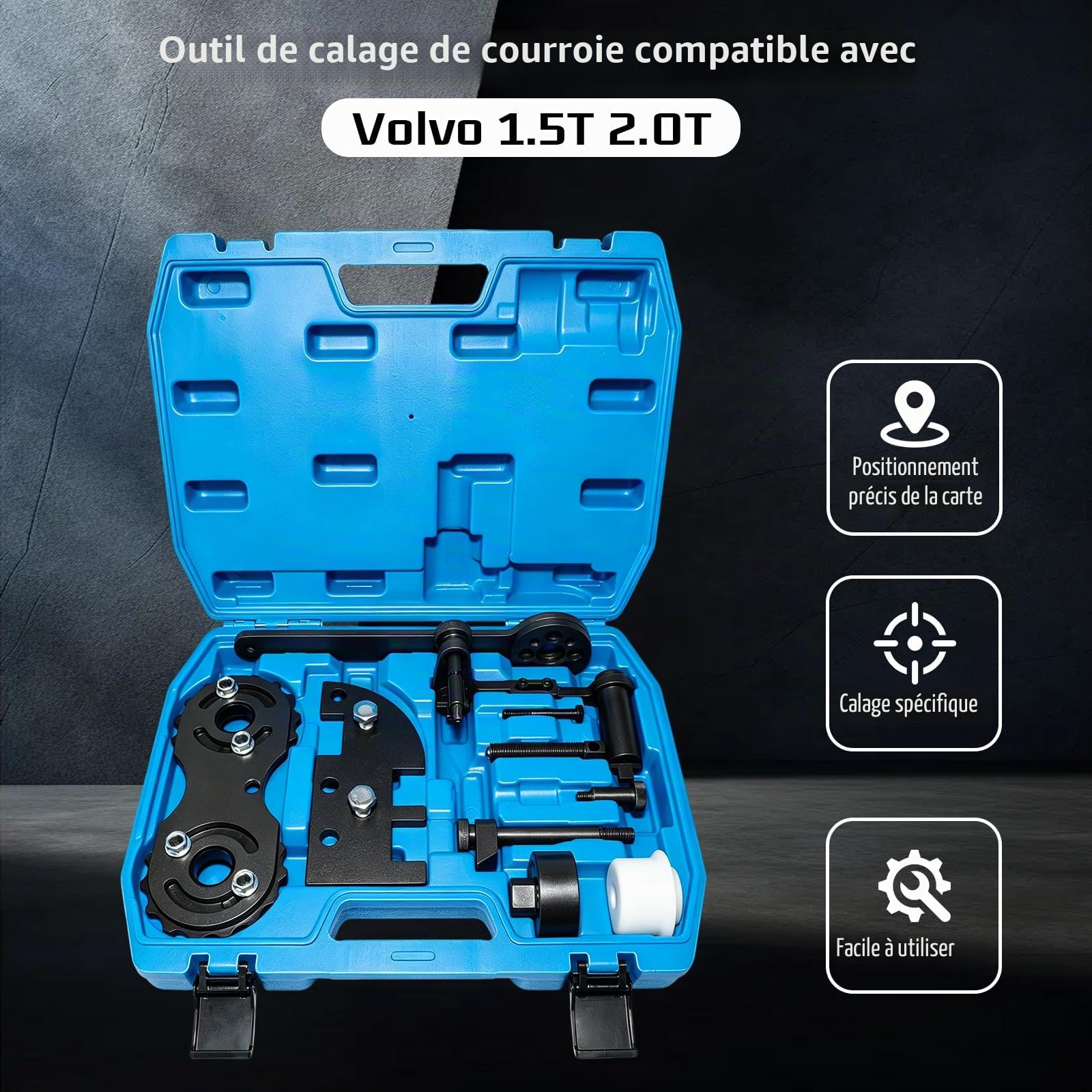 JAOGAUS Kit d'outils de réglage d'arbre à cames, alignement d'arbre