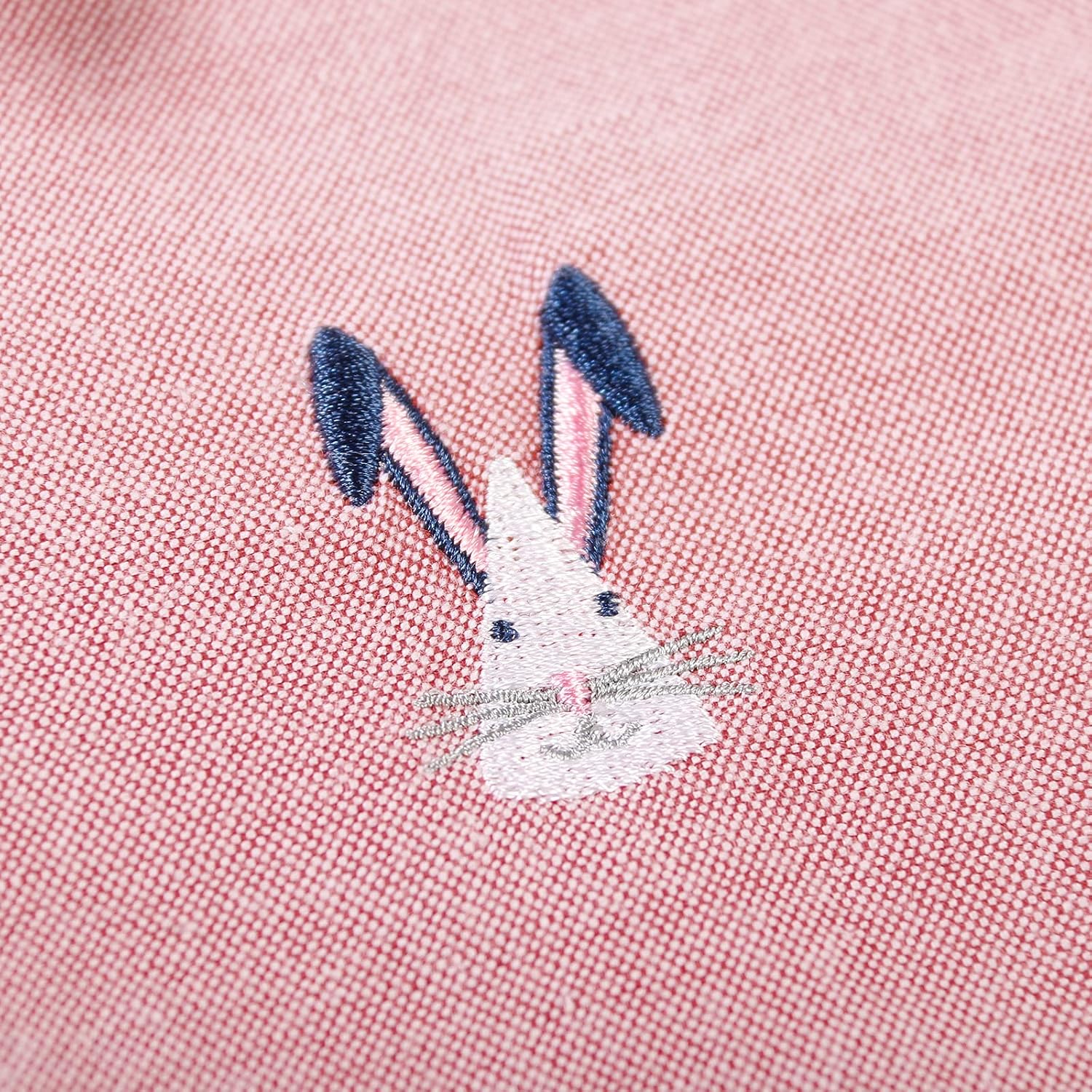 OCHENTA Boys' Long Sleeve Button Down Cute Rabbit Casual Dress Easter Shirt