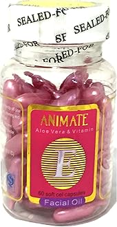 Dr Care Animate Vitamin E 60 Soft Cel Facial Capsules Dark Pink/Assorted