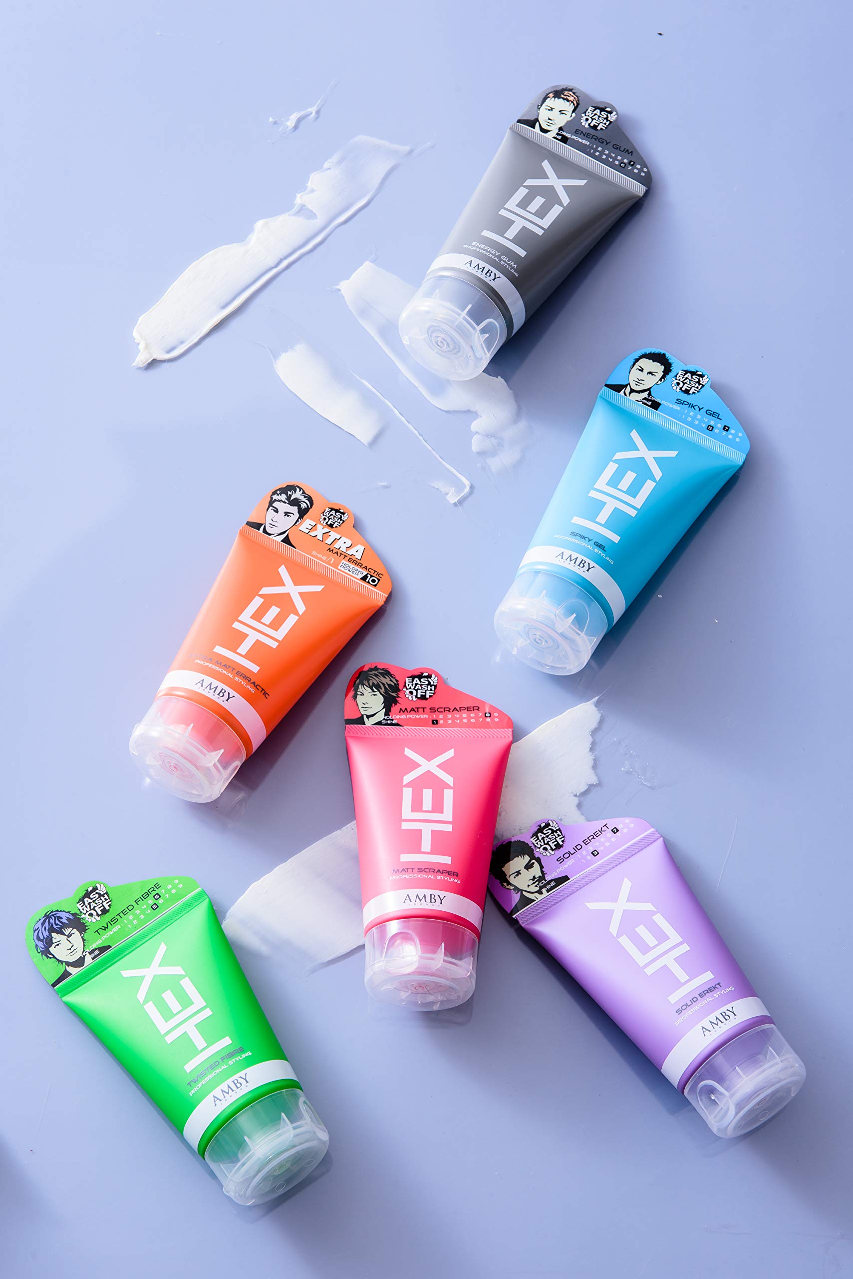 Amby Hex Hair Wax for Men Hair Styling Wax Solid Erekt 3.5oz (100g