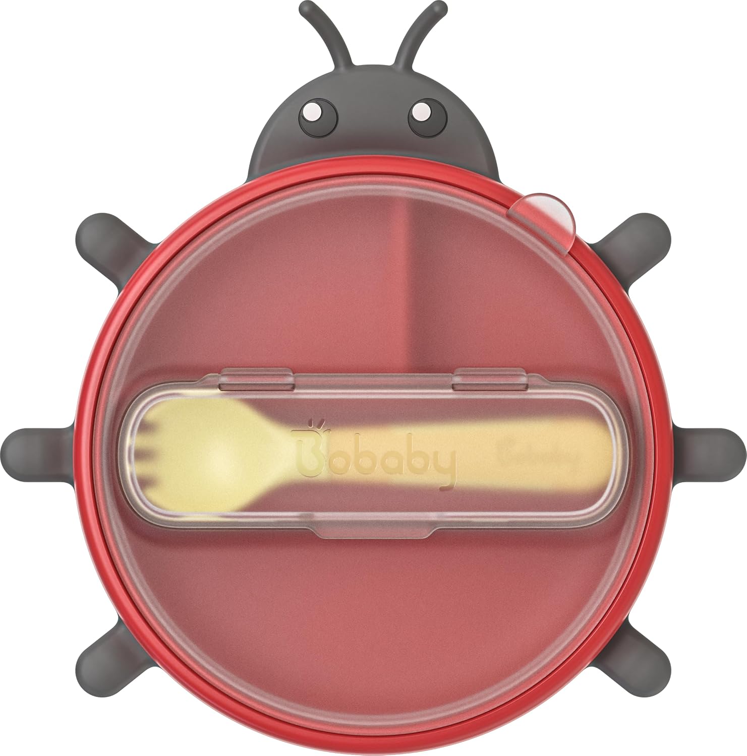 BoBaby Meal Buddies Suction Plate (Red Ladybug)