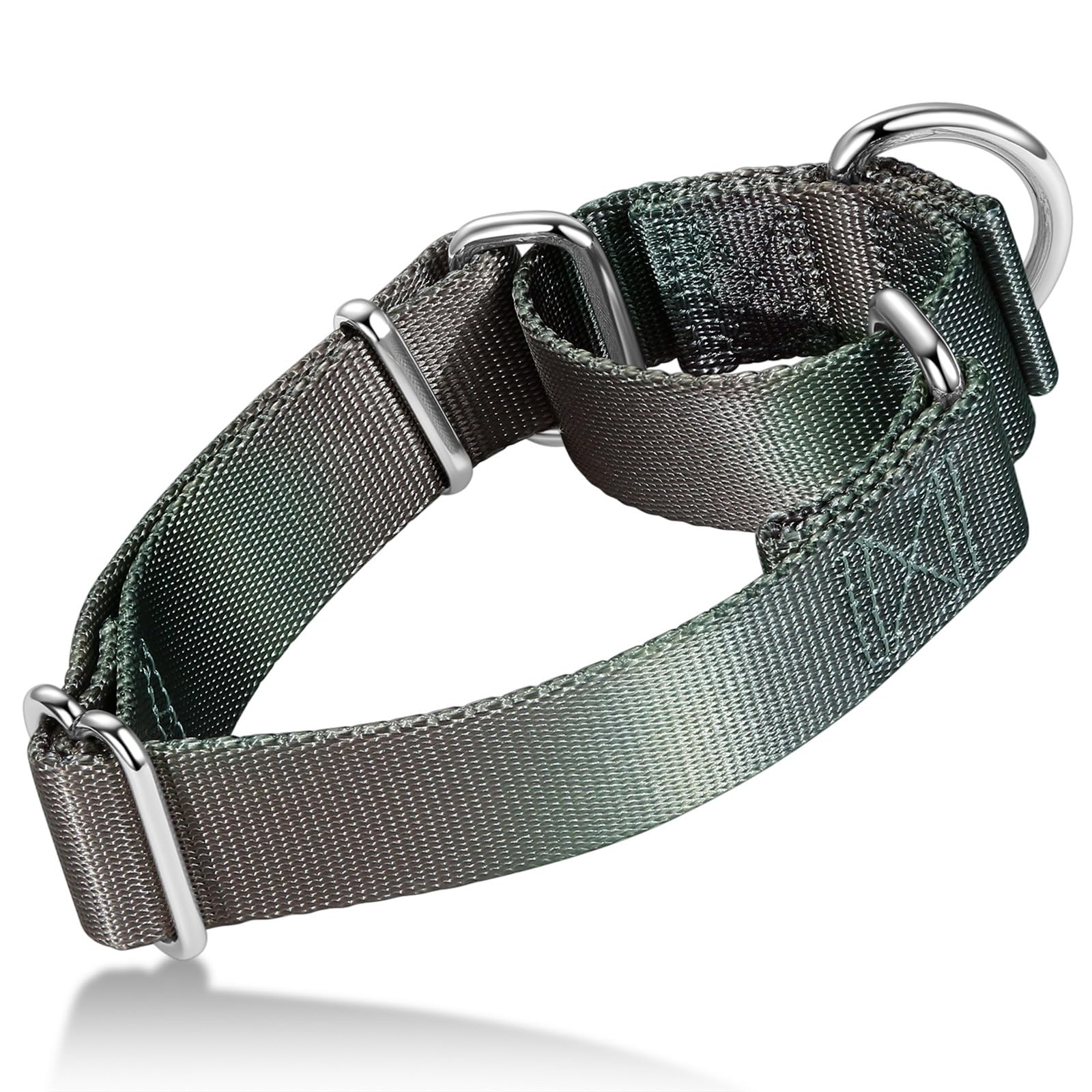 Axdvk Martingale Dog Collar Colorful Gradient Fashionable - Anti-Escape Soft Durable Pets Collar for Walking Training Outdoor Daily Use -Large, Dark Grey