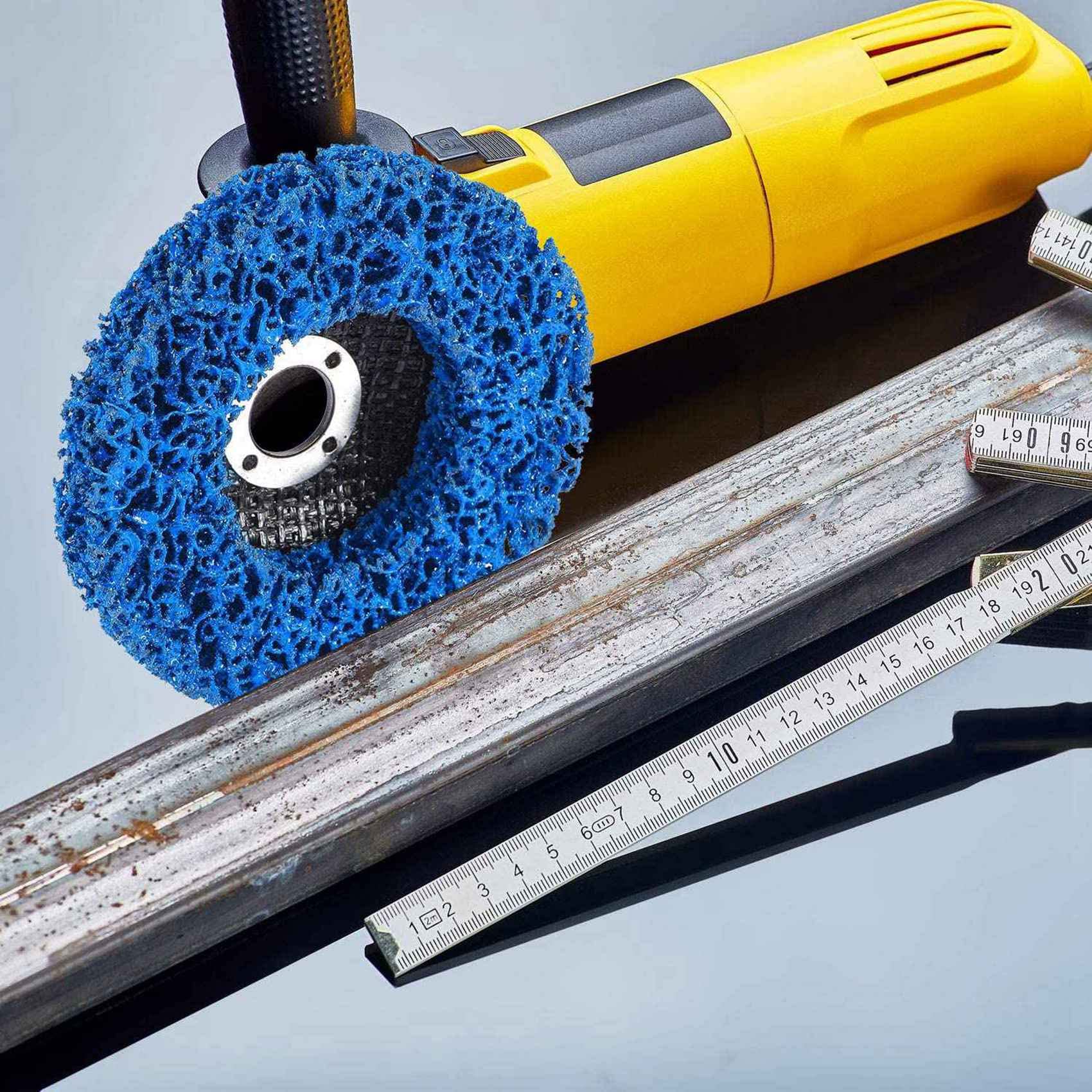 18 Piezas de Discos de Pelado de Pintura, Discos de Tira de óxido de Rueda para Amoladora Angular de 100 mm para Fibra Vidrio Madera Y Metal Productos
