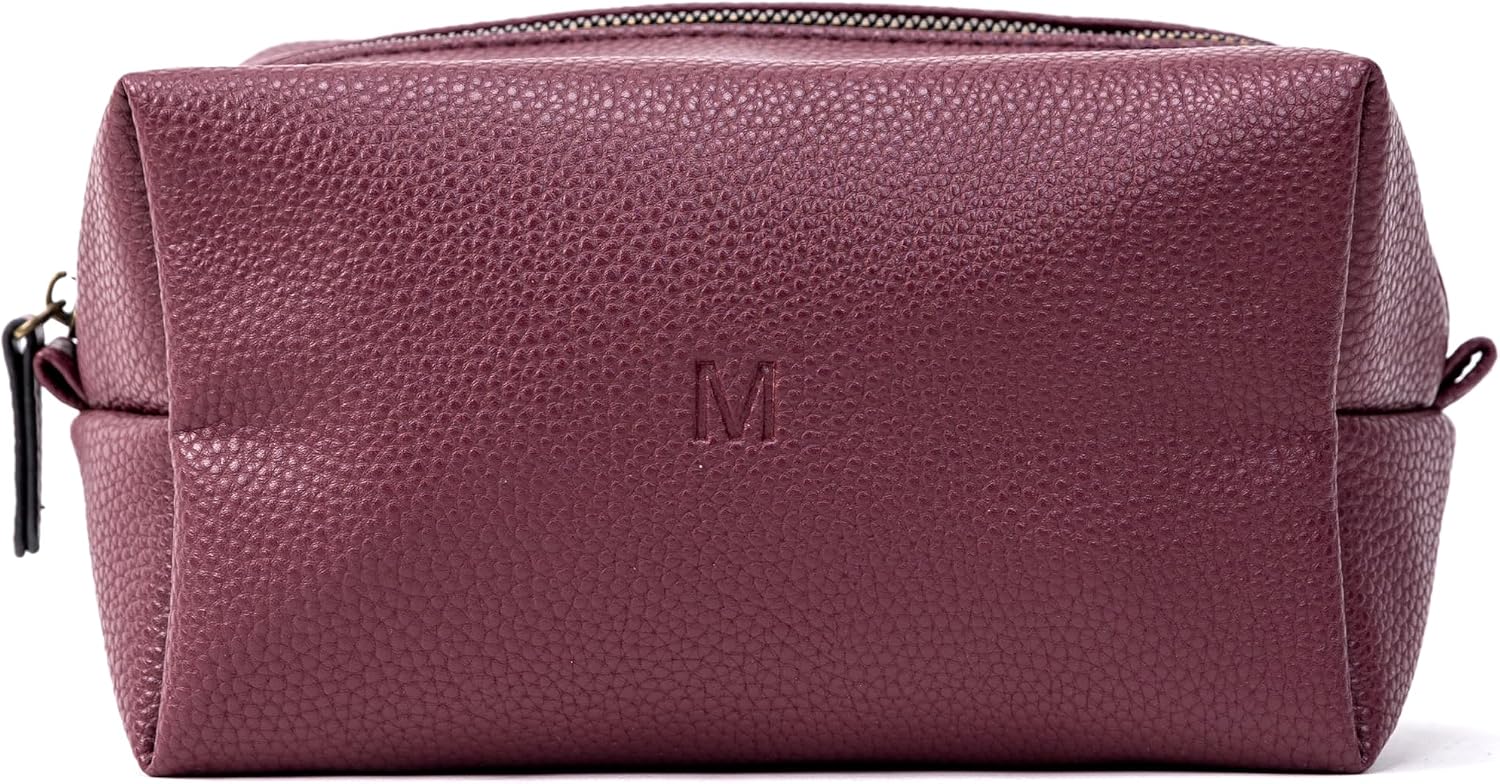 Personalized Embossed Name Makeup Bag for Birthday Bridesmaids Wedding Gift