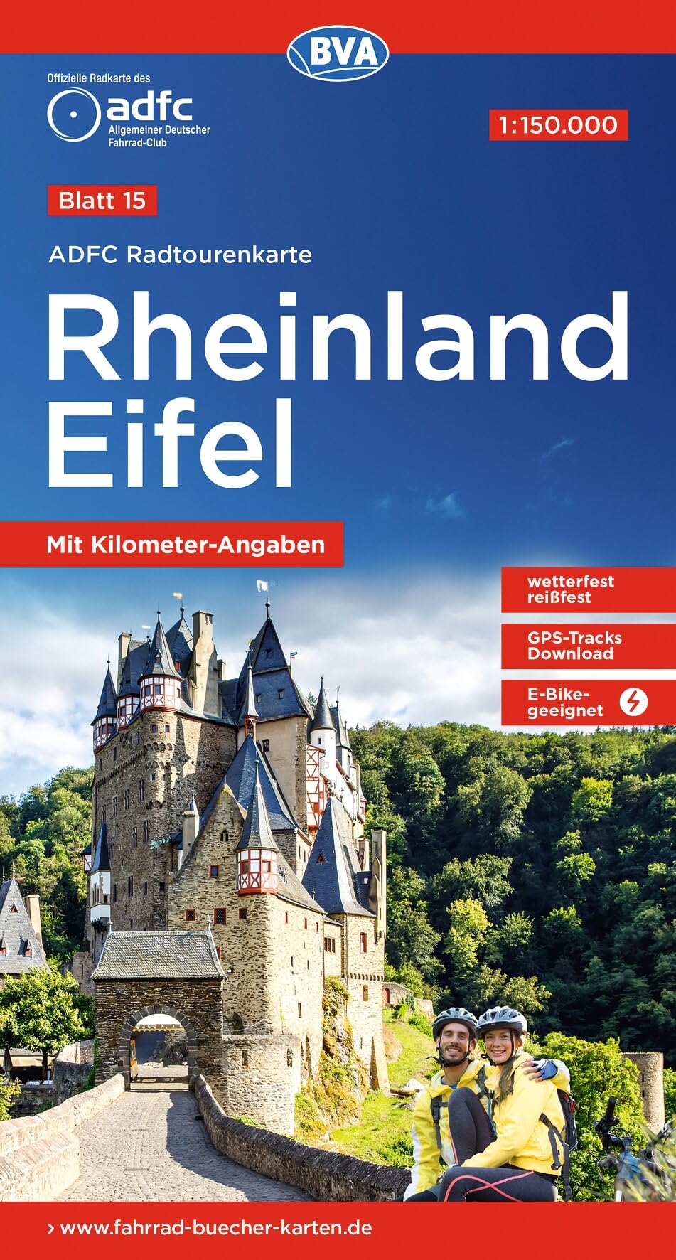 Rheinland / Eifel cycling map (15) (Radtourenkarte)