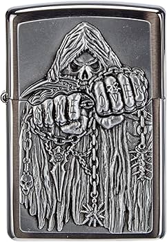Amazon.com: Zippo 2000860 Nr. 200 Game Over Emblem : Health