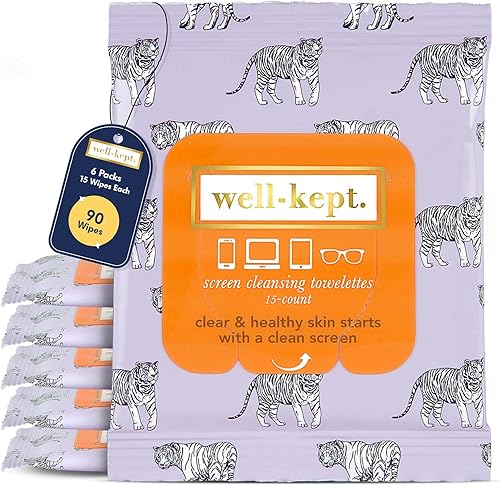 Miniatura 21 de Well-Kept Toallitas Tech & Lens – Limpieza de anteojos, pantalla y teléfono, multisuperficie, sin pelusas, prehumedecidas, sin rayas y sin rayones,