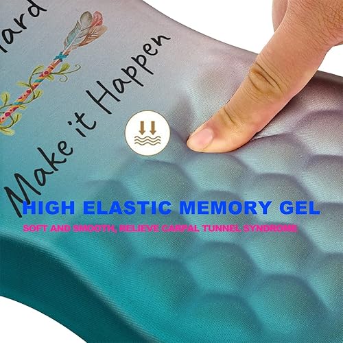 Miniatura 9 de Alfombrilla de mouse con soporte de muñeca, alfombrilla de mouse ergonómica con punto de masaje, cómoda alfombrilla de mouse para computadora