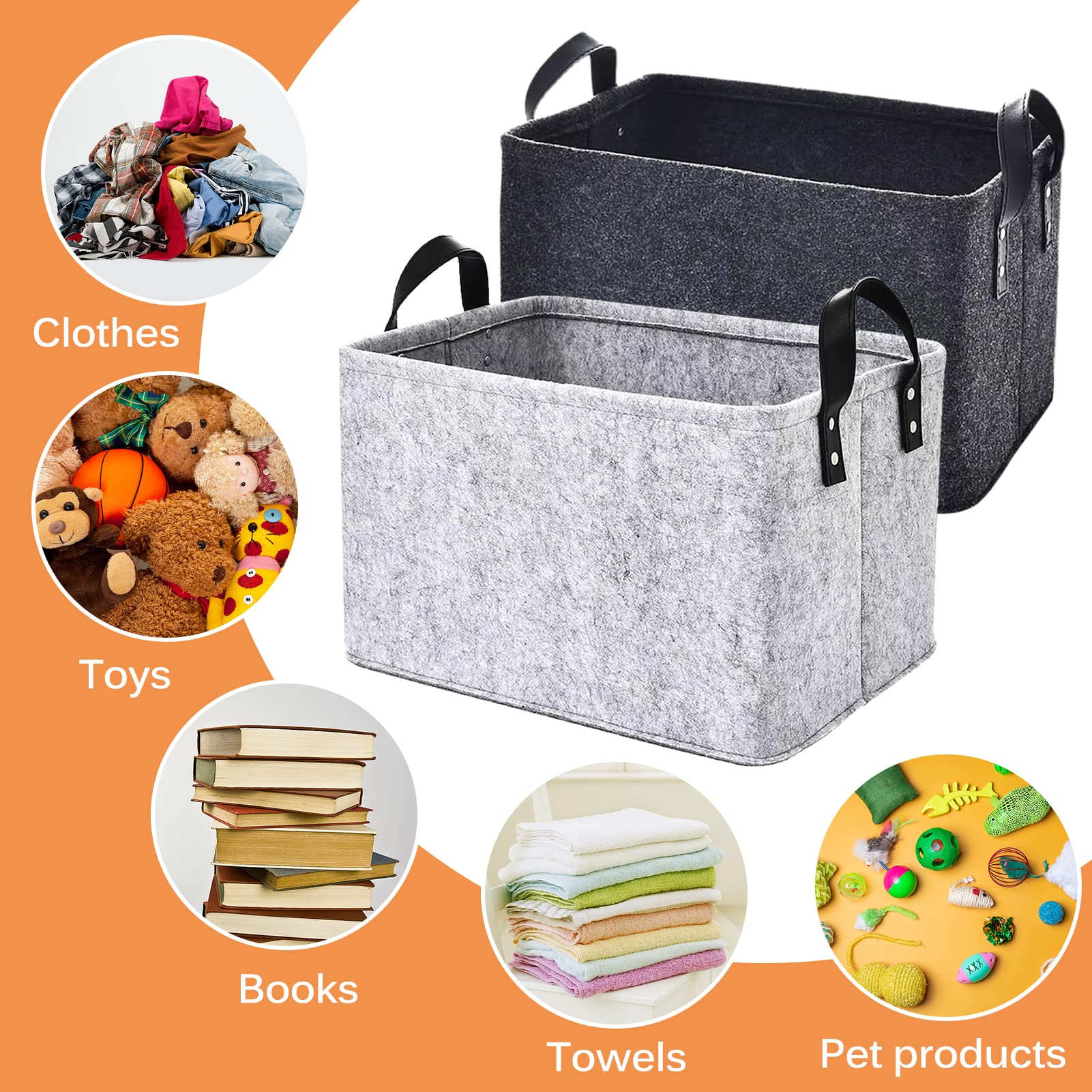 Vilten mand donker grijs 40cm met opdruk - Create & Joy