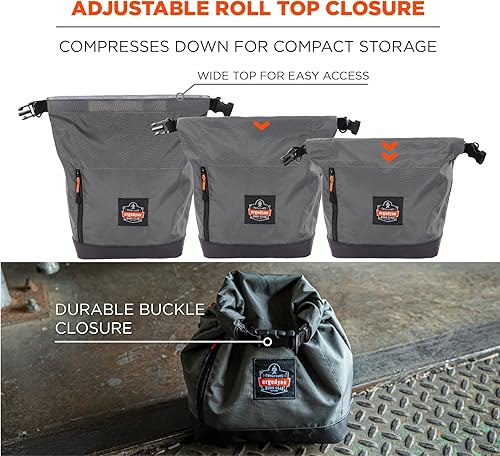 Miniatura 4 de Ergodyne Arsenal 5186 - Bolsa de almacenamiento para máscara respiradora, se adapta a respiradores de media cara y completa, cierre superior