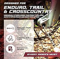 Vista 2 de Kit de Reparación de Neumáticos Sin Cámara MTB de Every Rider's Must - Herramienta de Enchufe de Neumáticos de Bicicleta Se Almacena en el Eje