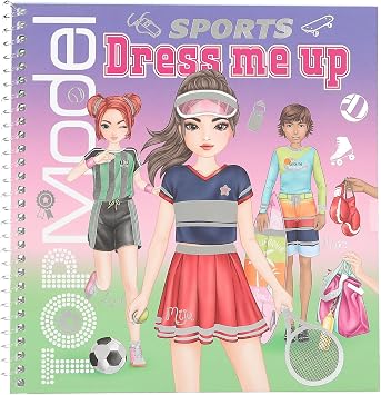 Album coloriage TOP Model Dress me up modele Sports
