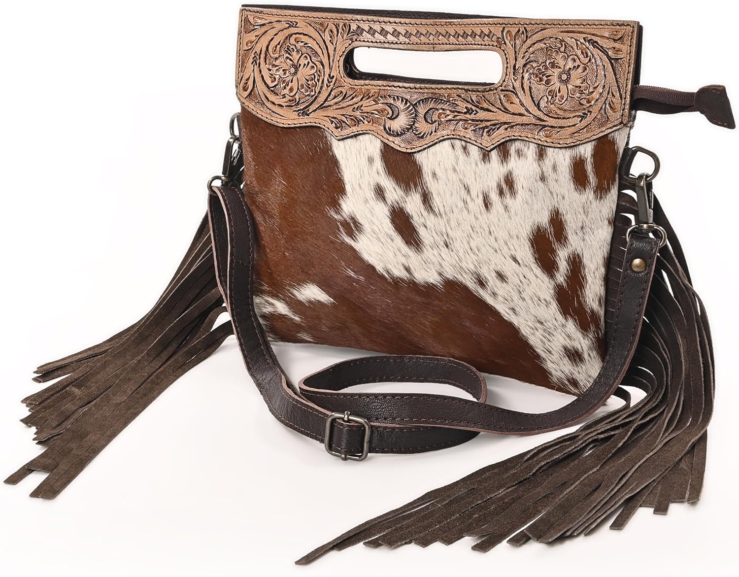 Merbaa Women Natural Cowhide Leather Crossbody Sling Bag With Adjustable Detachable Strap | Shoulder Bag | Handbag - Image 9