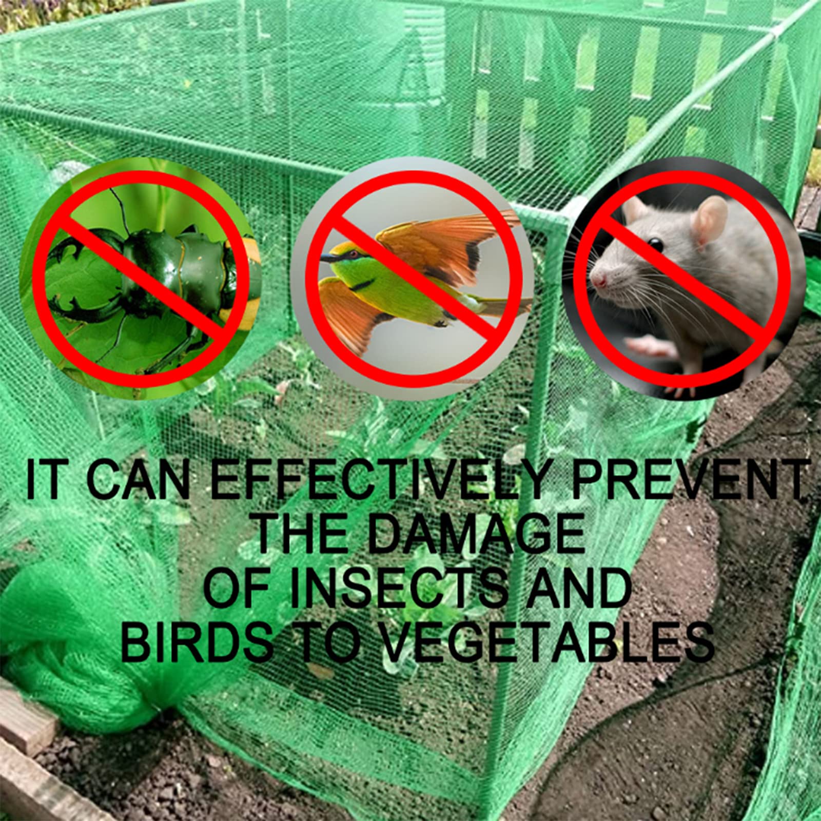 Copertura per Piante, Reti Protettive da Giardino, Protezione per per Orti, Serre, Aiuole, Frutta e Verdura, Riutilizzabile