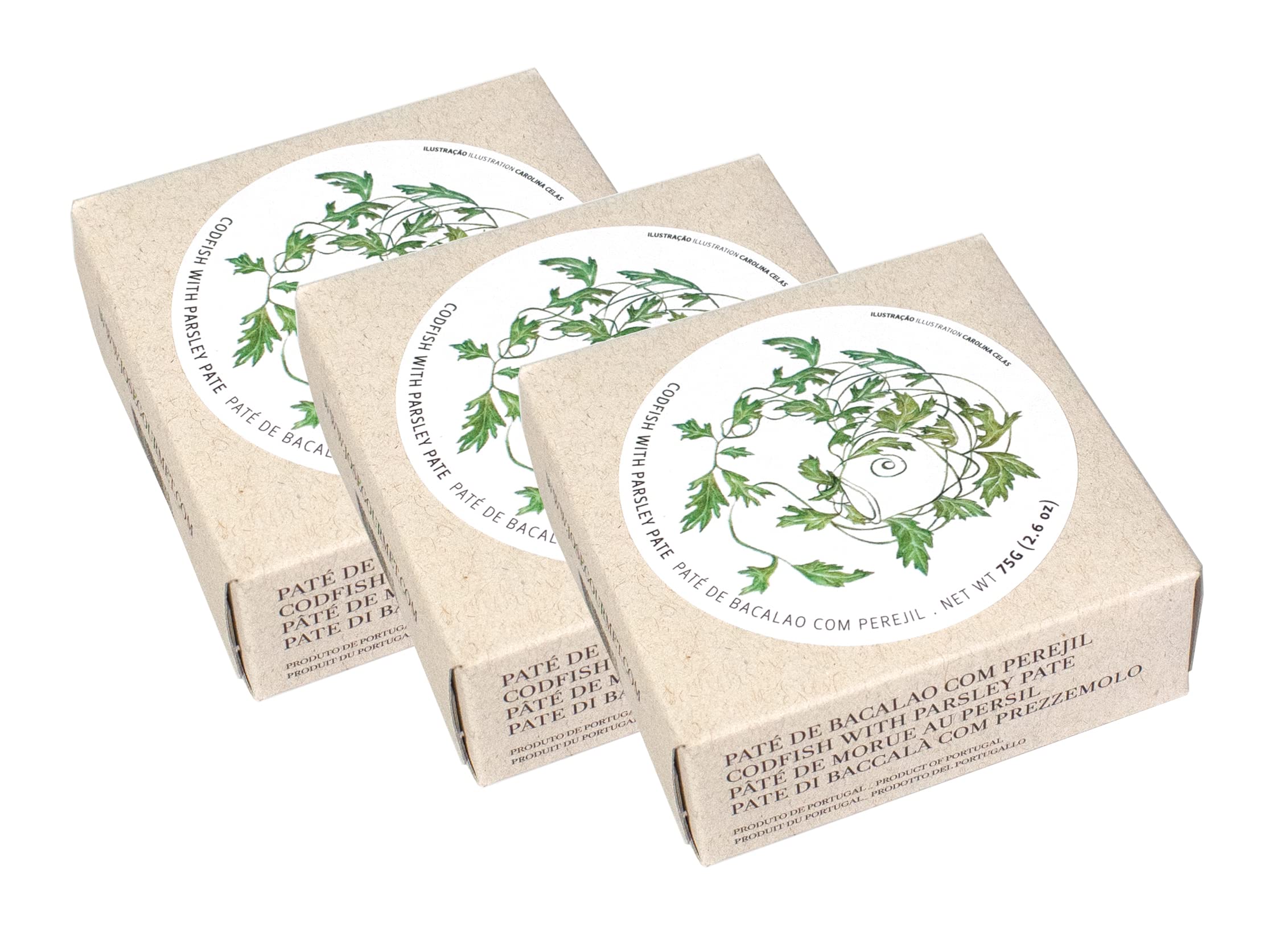 Jose Gourmet Codfish with Parsley Pate, 75g 3-Pack