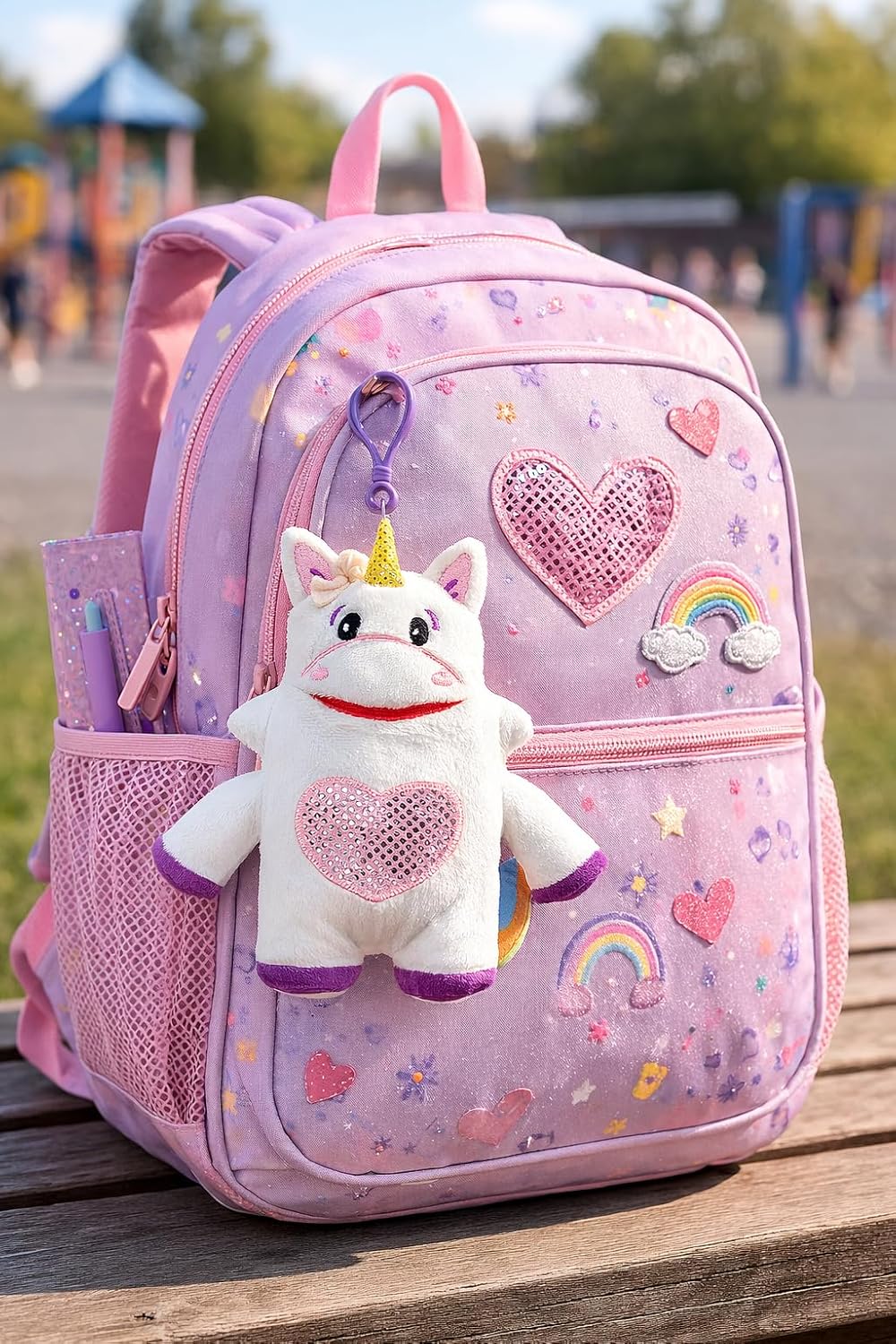 The Littles Bag Charm Mini Plush Keychain with Pocket Mouth for Treasures, Notes & Tiny Keepsakes image 2