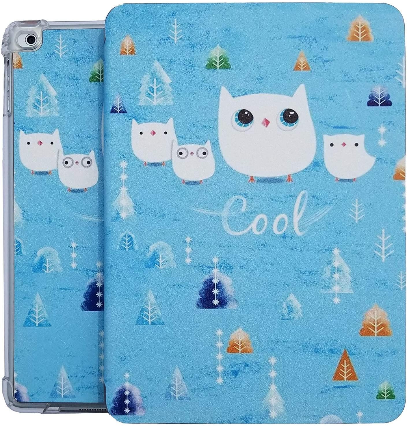 Caseelo Printed Flip Case for iPad 7.9 Inch Mini 5 / Mini 4 / Mini 3 / Mini 2 / Mini 1 Gen [ iPad 1st / 2nd / 3rd / 4th / 5th Gen ] TPU Slim Cover & [ Adjustable Viewing Angle Stand ] - Cool Cat