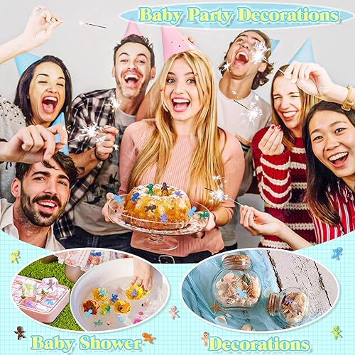 Miniatura 7 de Selizo 120 mini figuras de plástico para bebés, pequeñas figuras de plástico para bebés, pastel de rey pequeño, a granel para juegos de Ice Cube My