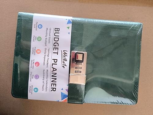 Miniatura 8 de WEMATE Planificador de presupuesto, planificador de presupuesto y organizador mensual de facturas con cerradura para administrar tu dinero de manera