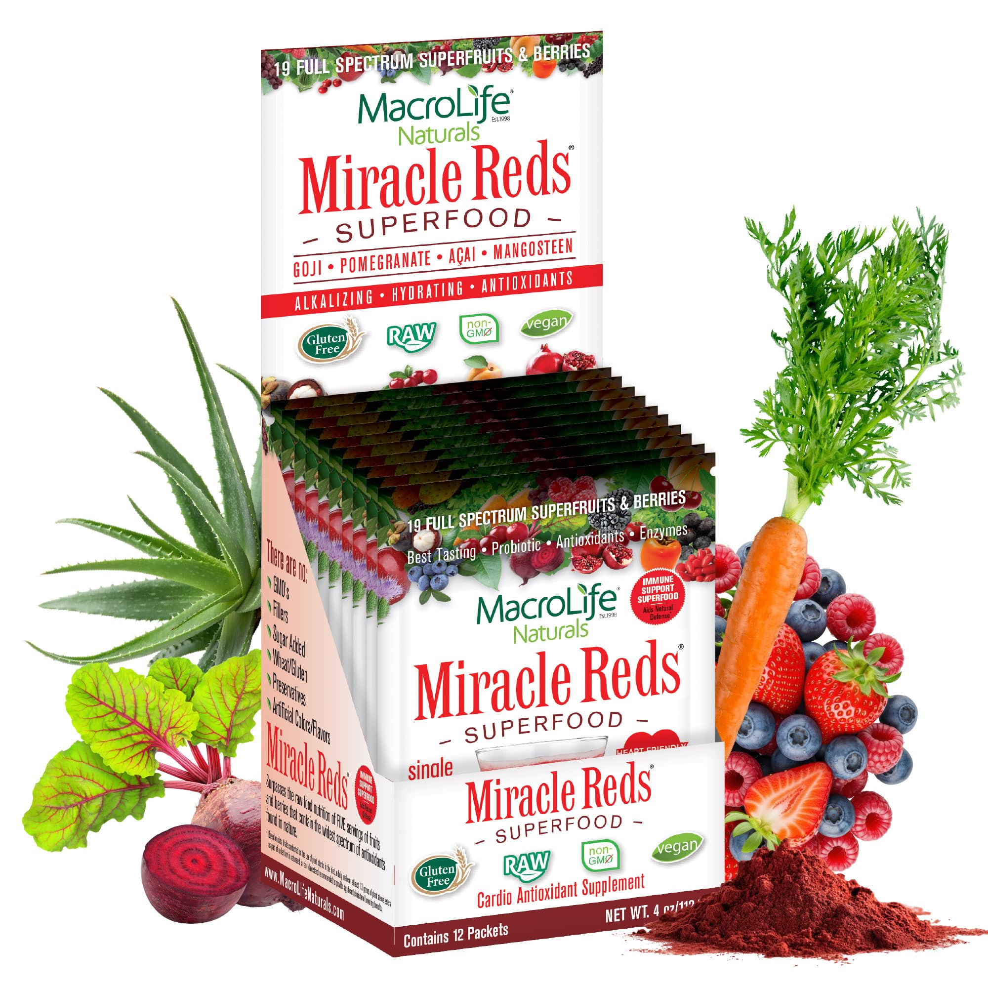 MacroLife Naturals Miracle Reds Superfood Powder, 90 Servings (30oz) — Amazon image 10
