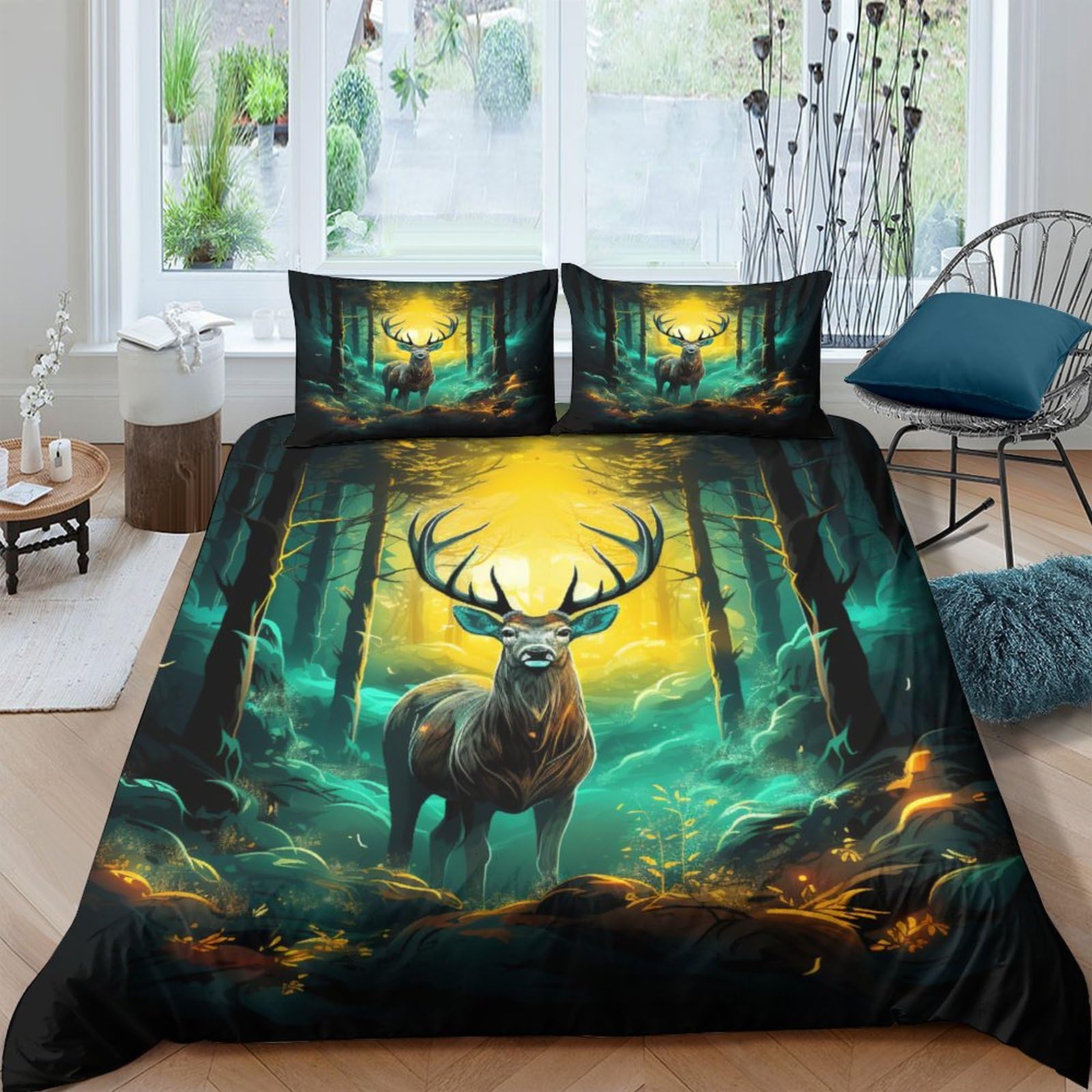 Stampato in 3D Pronipote tibetano Copertina Stampata Microfibra Disegnata Set Di Biancheria Da Letto Cura Facile Con 2 Federe,Double（200x200cm）, Per Ragazzi Adulti