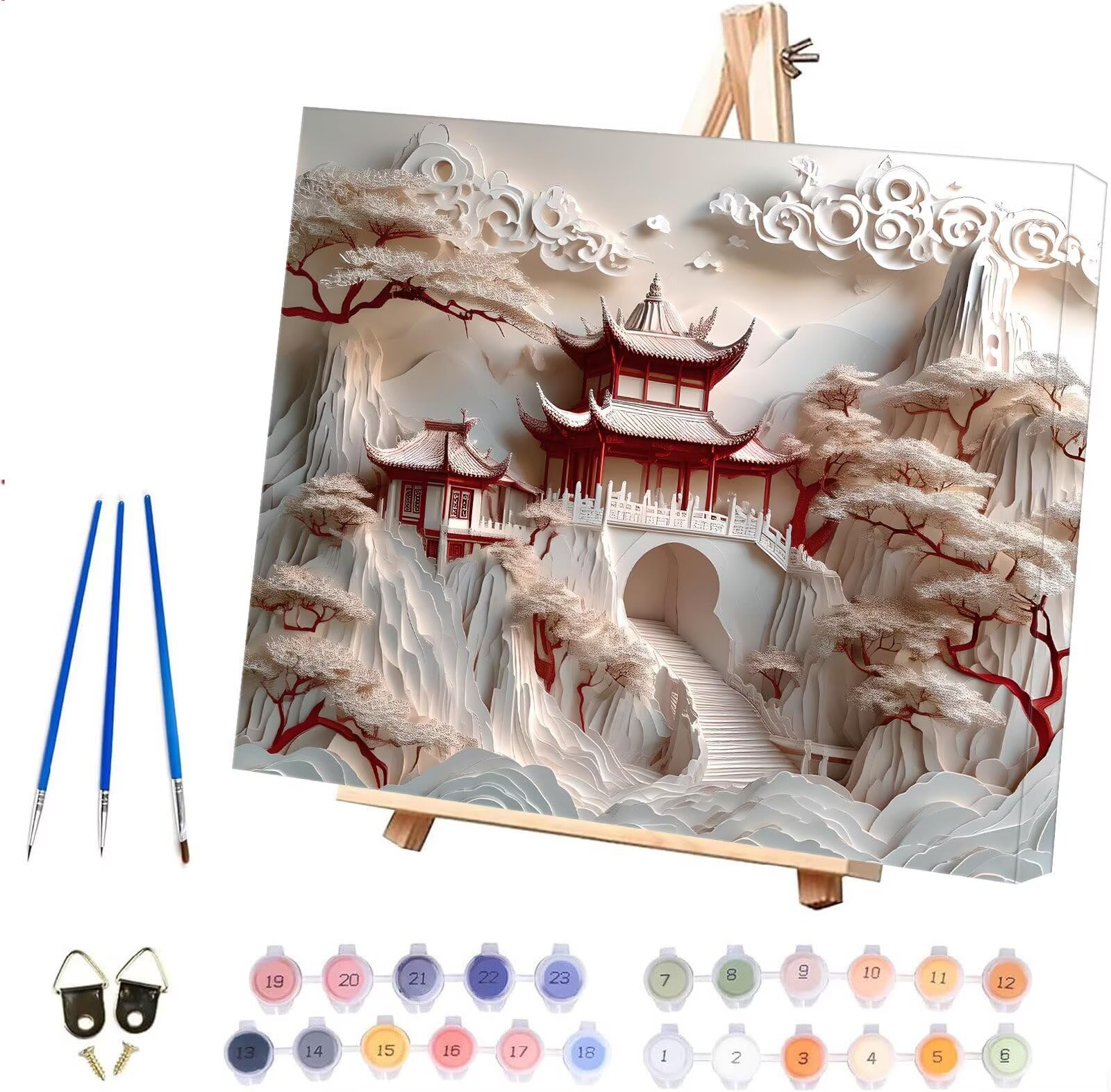 Malowanie według numerów, abstrakcyjna scena, malowanie według numerów, dla dorosłych, dzieci, początkujących, DIY, zestaw do malowania artystycznego, akrylowy pigment, rysunek, lakier na prezent,