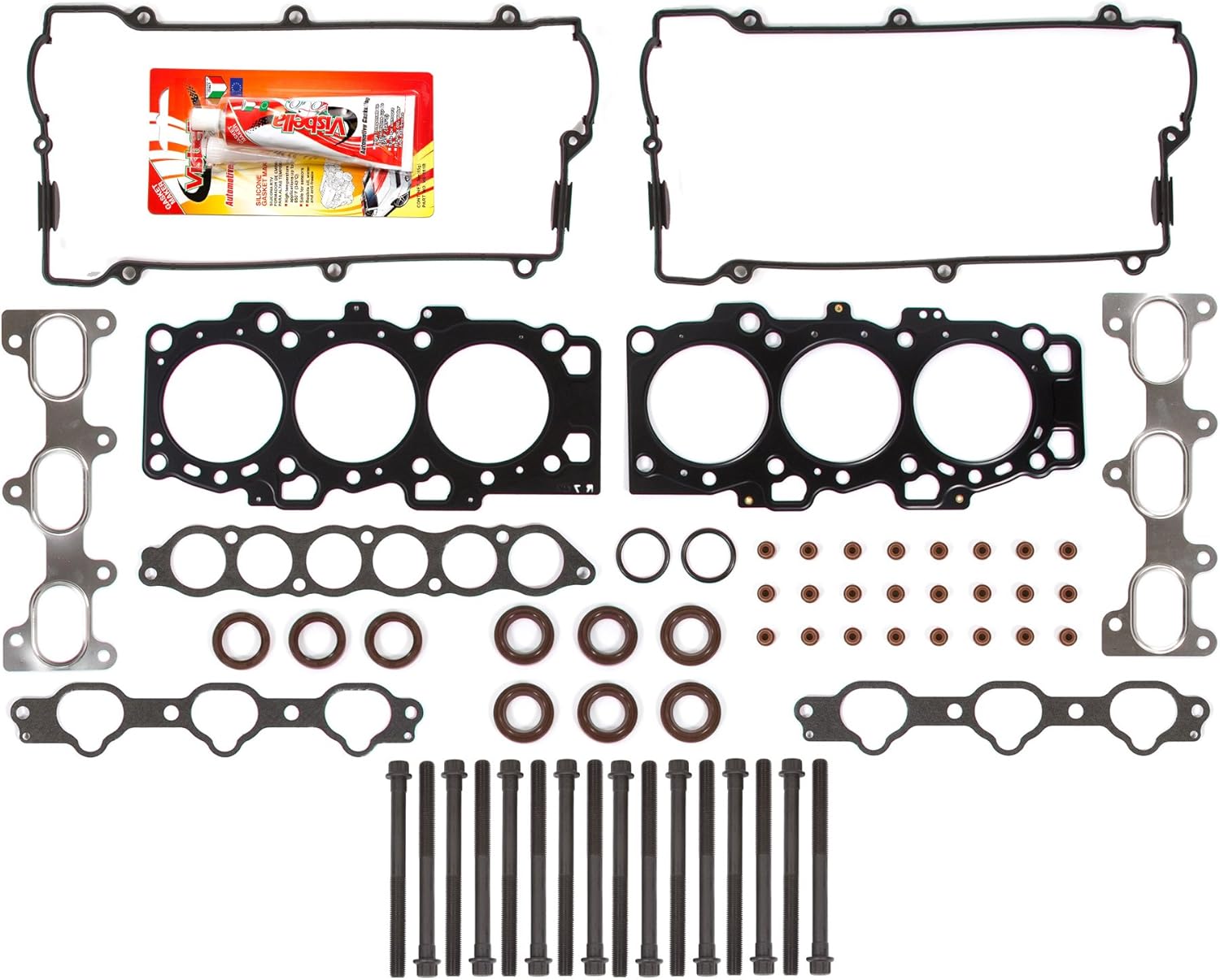 Compatible With Head Gasket Set Head Bolts Compatible With Hyundai Kia V6 2.7 G6BA DOHC 24V
