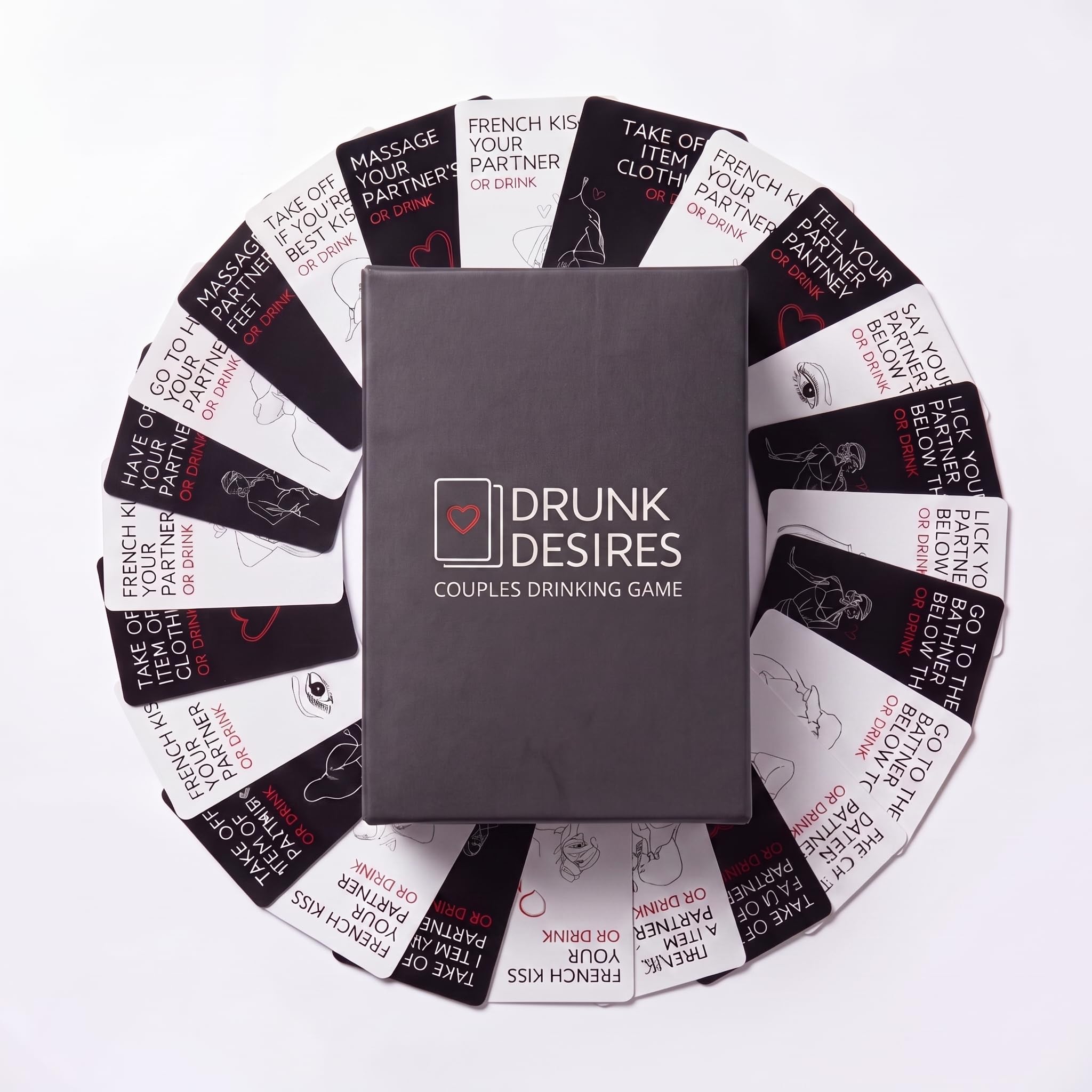 CleaZeny Drunk Desires Game: 50 Flirty & Dirty Cards for Couples