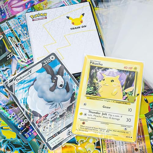 Miniatura 5 de Jumbo-Fundas para tarjetas de 5.4 x 7.5 pulgadas, extra gruesas, de 4 mil, fundas protectoras para tarjetas grandes, paquete de 50 unidades